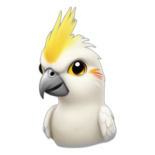 Cockatiel stylish male sticker