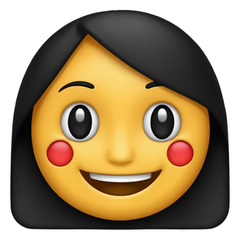 Lost média emojis joyeux noir sticker