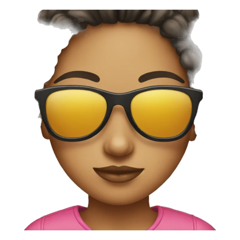 Girl with sunglasses  sticker