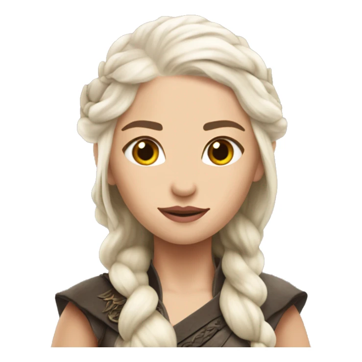 Daenerys Targaryen from game of thrones with dragon sticker