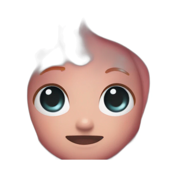 a cute octopus with the hair of naruto sticker