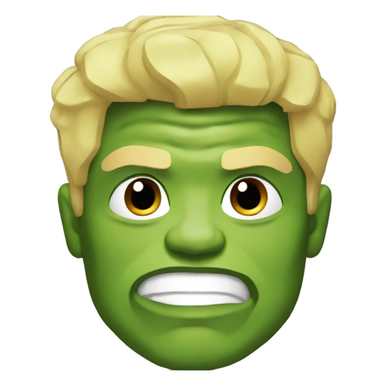 Hulk with blonde hair sticker