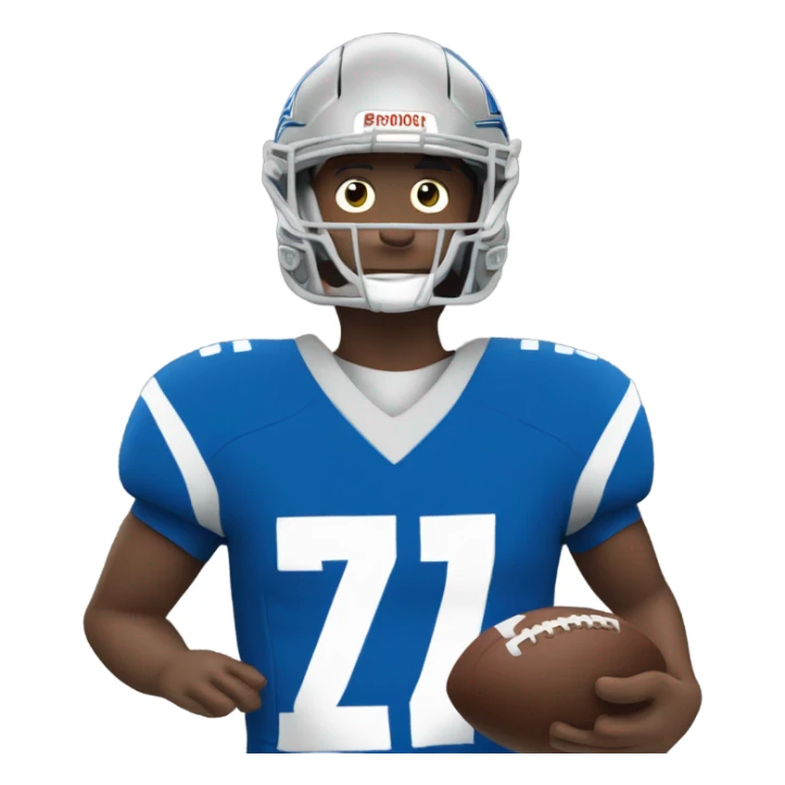 Josh Allen playing football  sticker