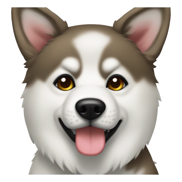 No white Fully Brindle Akita Inu skinny with no white sticker