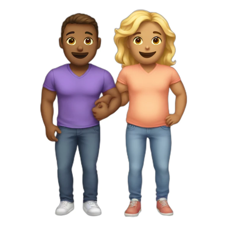 Gay Best friends &pregnant love sticker