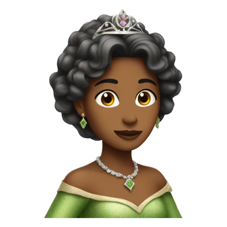 Una princesa verde sticker