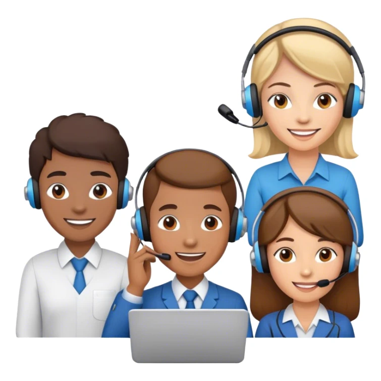 emoji people manager for telephone sticker