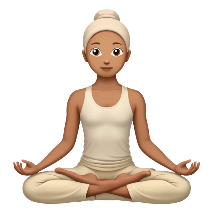 person in lotus position meditation yoga pose sticker
