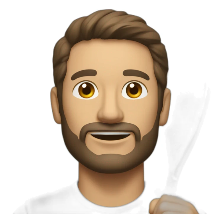 hombre de 40 años jugando al paddel sticker