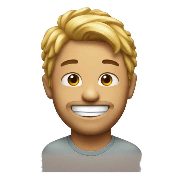 Fake smile with fake tiar sticker