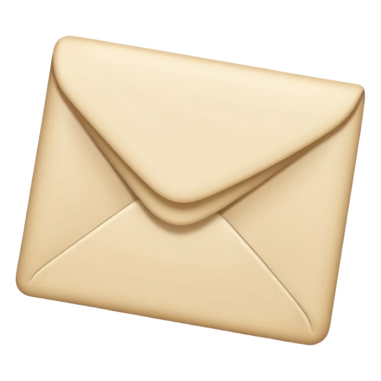 Letter color pale beige creamy sticker