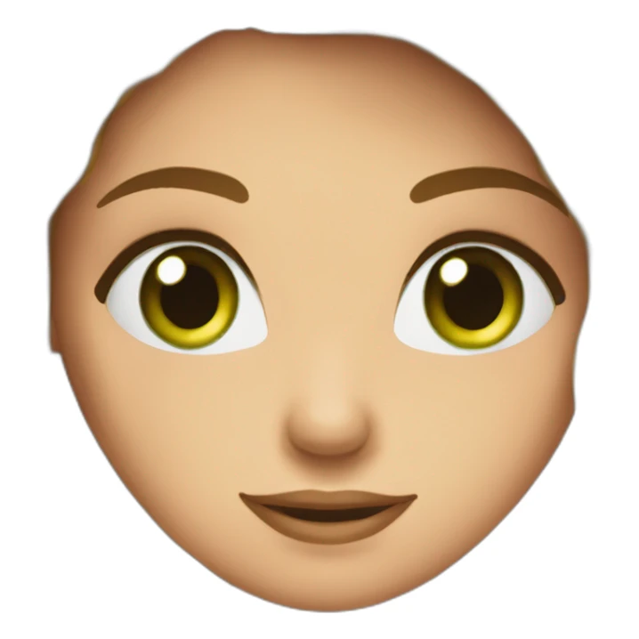 beautiful-girlbrown-hairgreen-eyessmile sticker