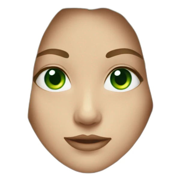 Photographer green eyes long hair sticker