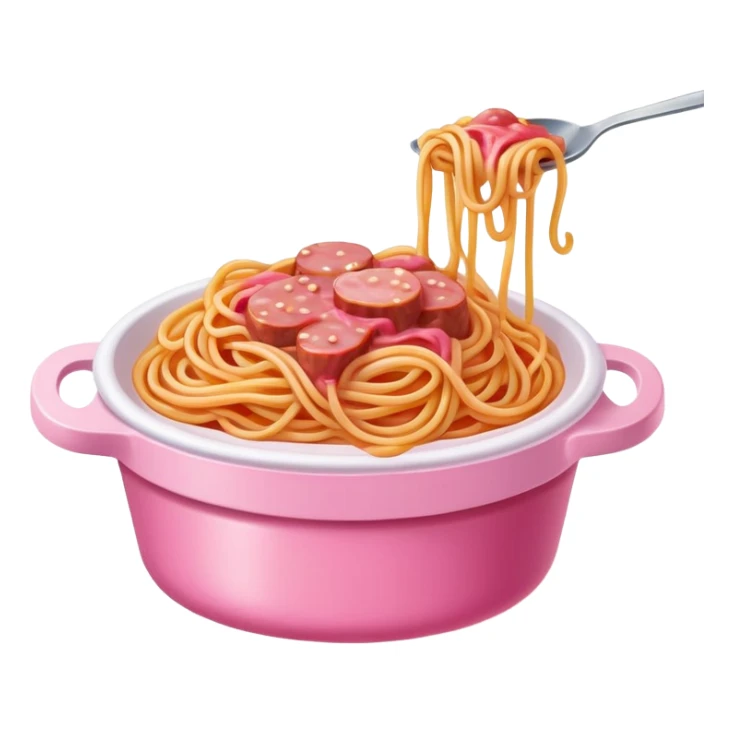  SPAM meat melted spaghetti pink gooey slop art sticker