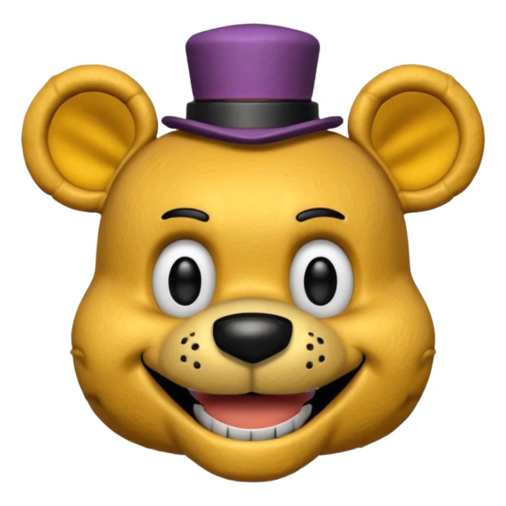 The head of Fredbear of five nights at Freddy sticker