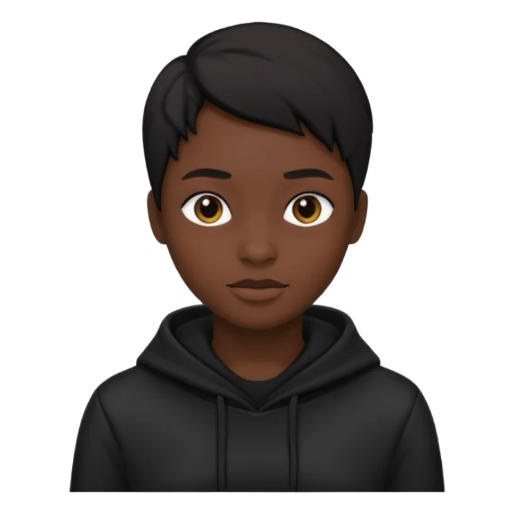 Creer moi un avatar tout noir sticker