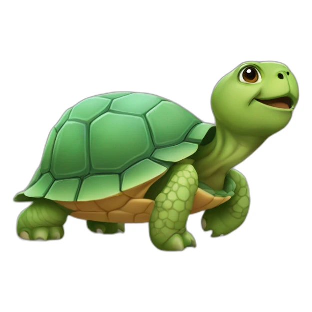 A cute little tortoise named "Ritva" asking people to calm down sticker