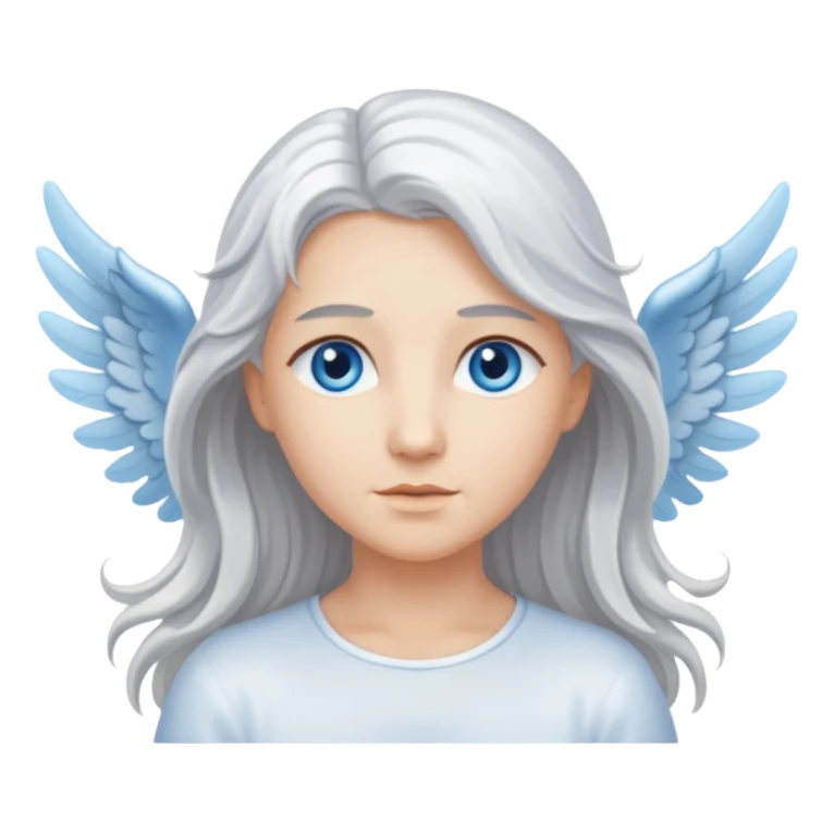 Angel with flowing silver hair





























 sticker