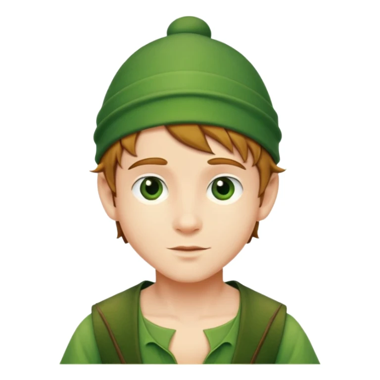 peter pan character in green outfit with hat sticker