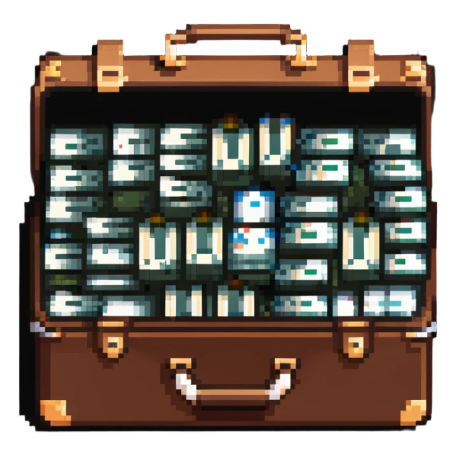 briefcase full of cash sticker