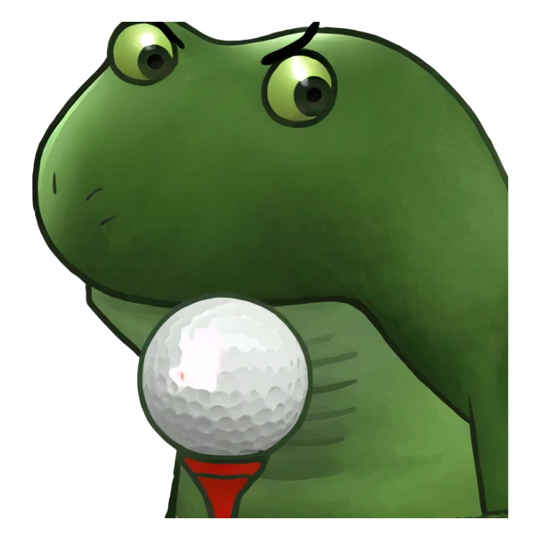 Pelirrojo jugando al golf y cerveza en la mano sticker