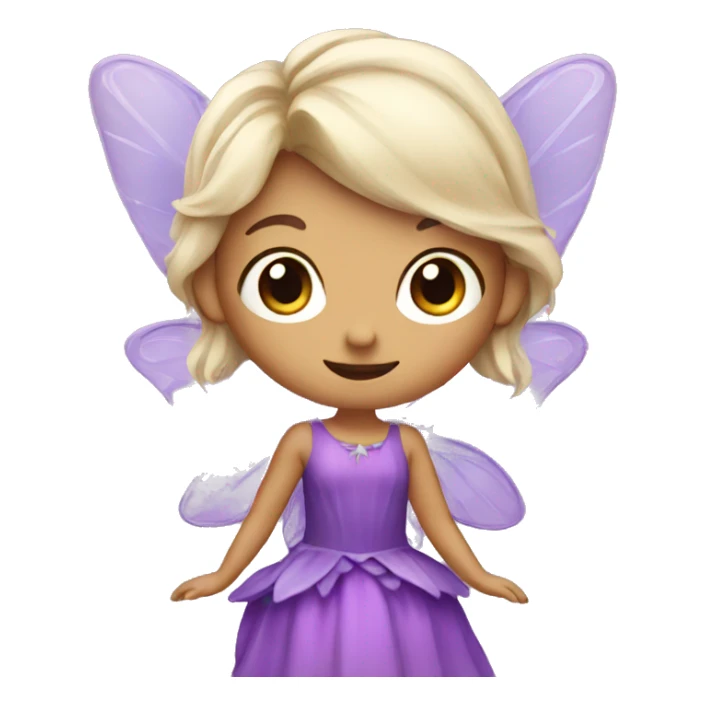 Fairy with purple dress  sticker