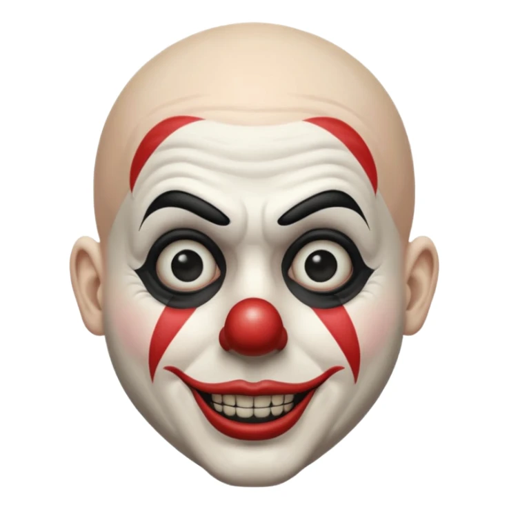 Art the clown (Bald mime with a small black cap on his head) Terrifier movie sticker