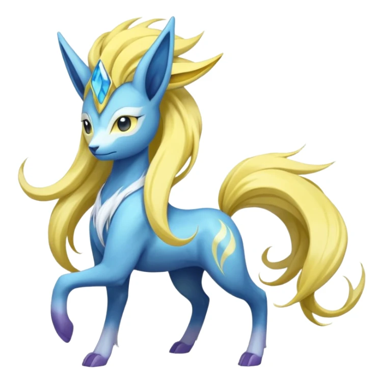 Manectric-Suicune-Meloetta-fusion-hybrid-creature  sticker