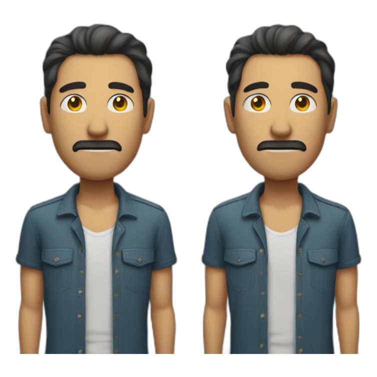 a man whose hands are in his pocket and one of his eyes is closed sticker