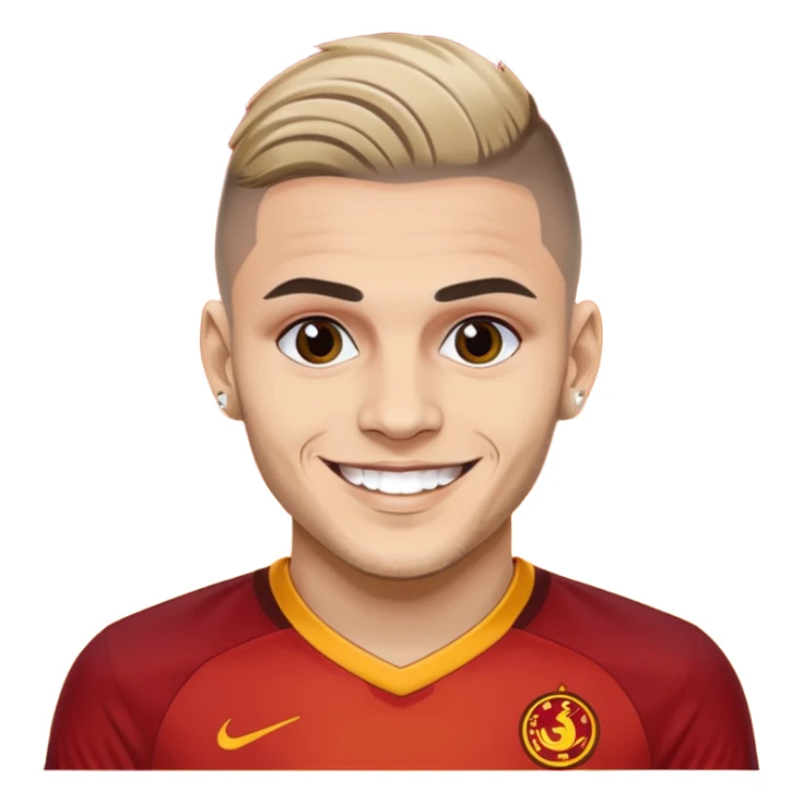 Mauro icardi Galatasaray formasıyla gol sevinci yapıyor sticker
