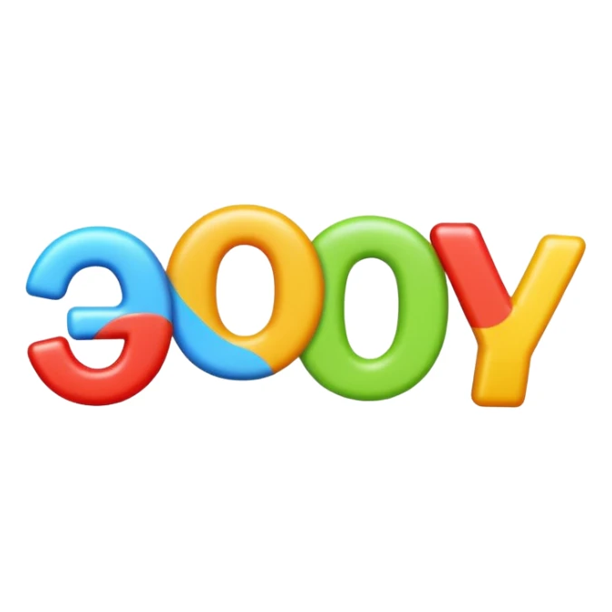 the word 'GLATT' in multicolored letters text emoji with a bouncing animated look sticker
