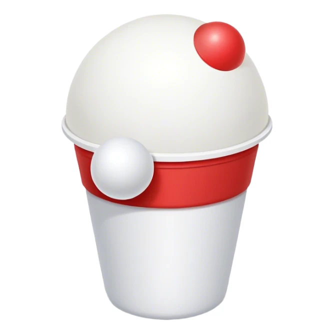 Ping pong ball in air red solo cup sticker
