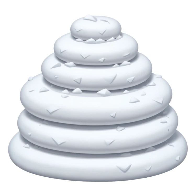  snow accumulated, no balls sticker