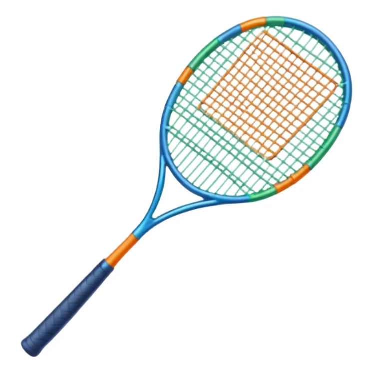 pajaro con cola en forma de raqueta color verde azul naranja sticker