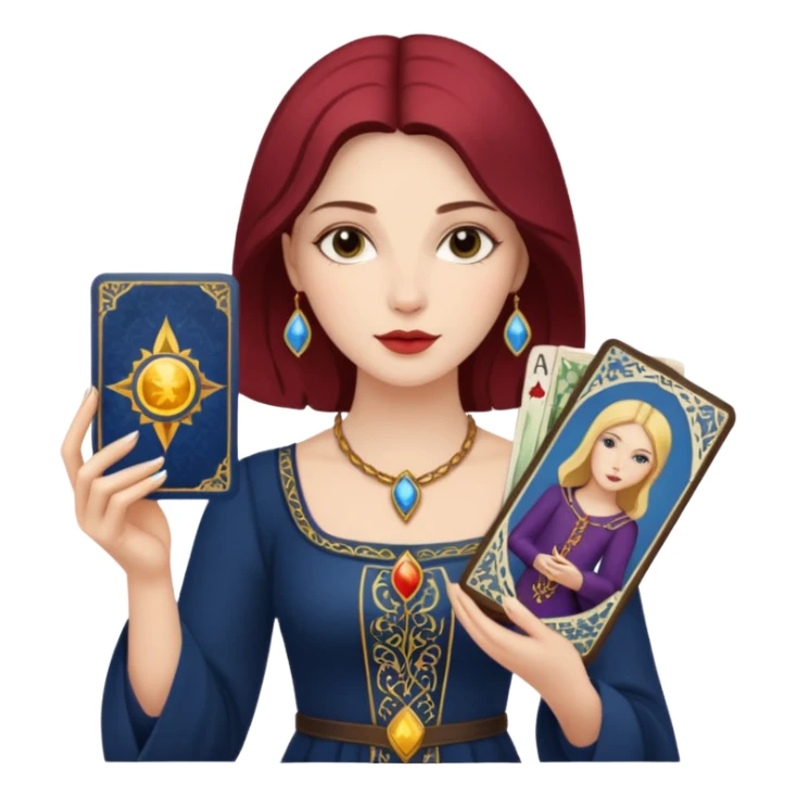 modern woman has tarot card sticker