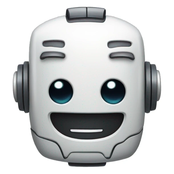 robot smiling sticker