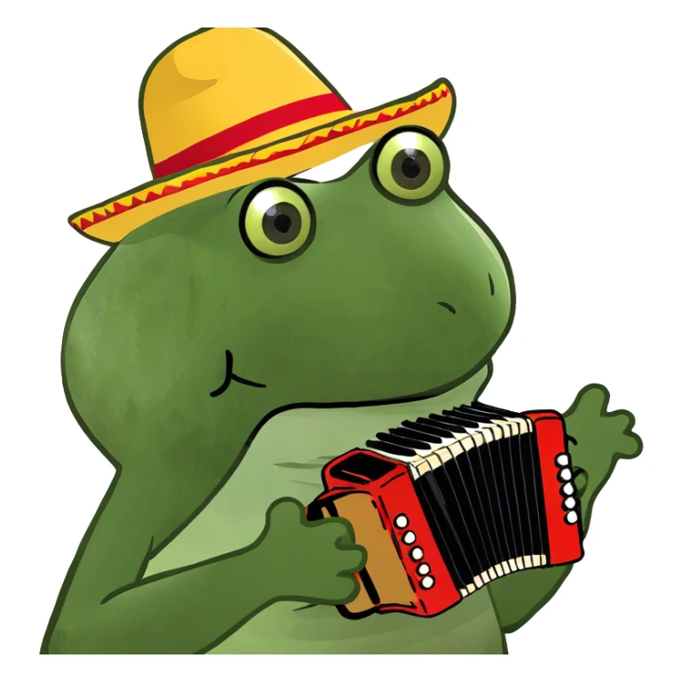 Sombrero vueltiao with accordion  sticker