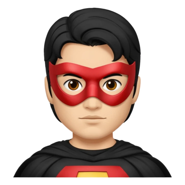 Mexican super hero black hair  sticker