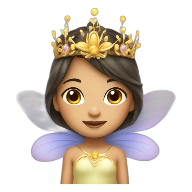 filipino fairy child princess with tiara and wings sticker