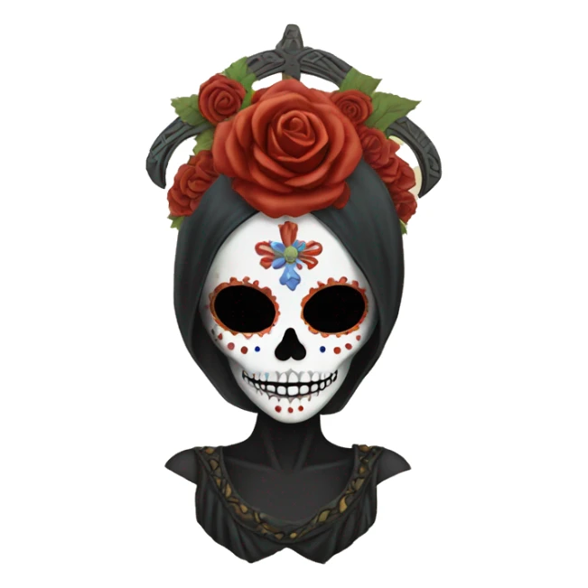 The goddess of death, santa muerta.  sticker