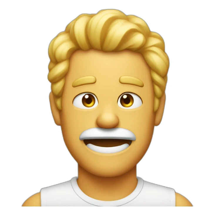 a badum tsh type emoji that is a response to a 'dad joke' or pun sticker