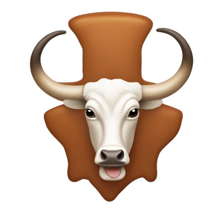 texas longhorn logo but with head upside down sticker