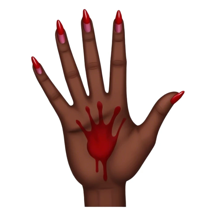 Blood gang sign sticker
