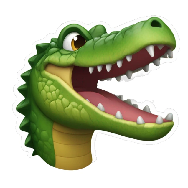 krokodýl s prasečí hlavou sticker