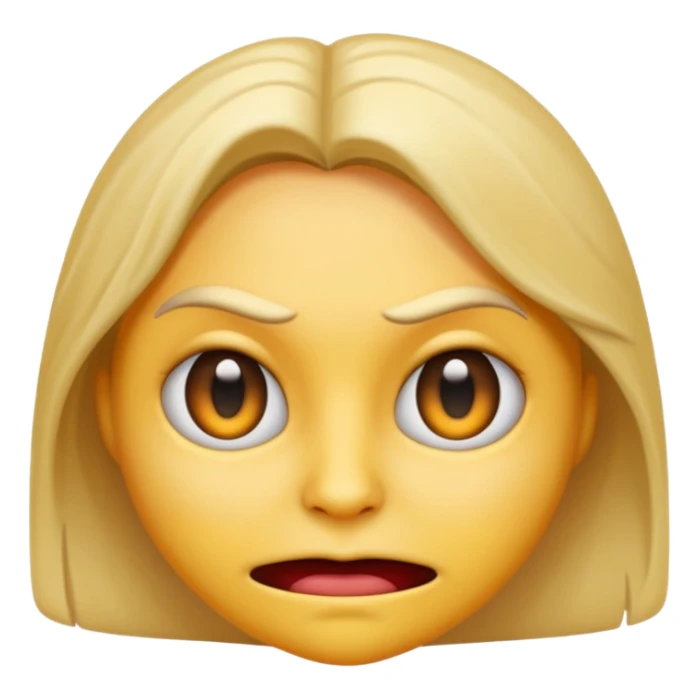 baddie freaky emoji, confident and unsettling sticker