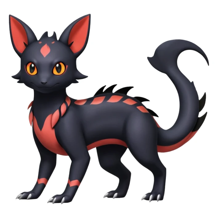 Salandit-Umbreon-Noibat-Litten-Hybrid (Full body) sticker