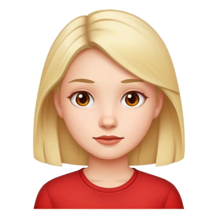 Girl wearing a red shirt  sticker