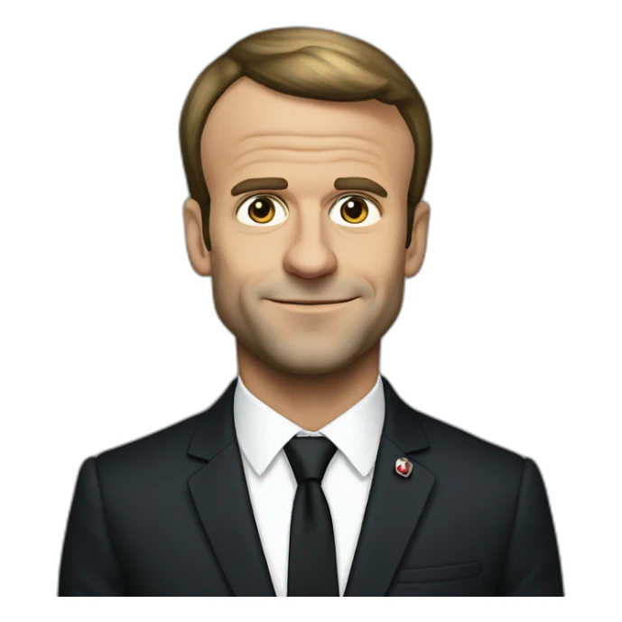 Emmanuel Macron noir sticker