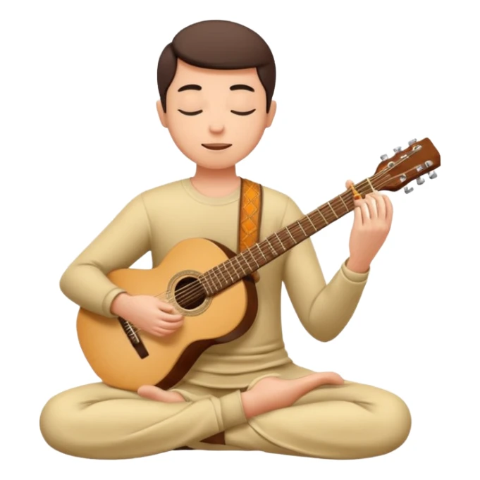 Play guitar to meditate and relax  sticker