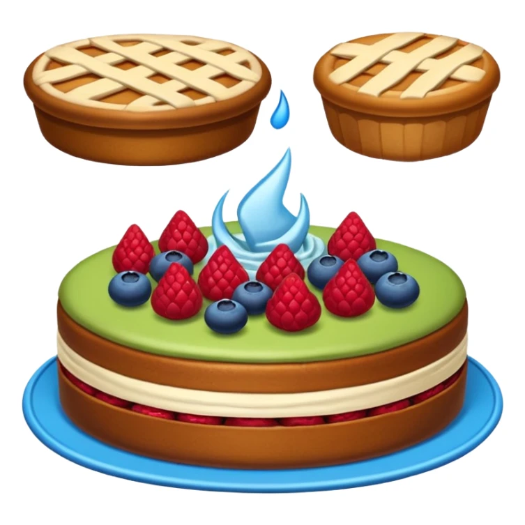 Yuvarlak mavi tek ama ınstagram'daki gibi öyle orijinal kek sticker